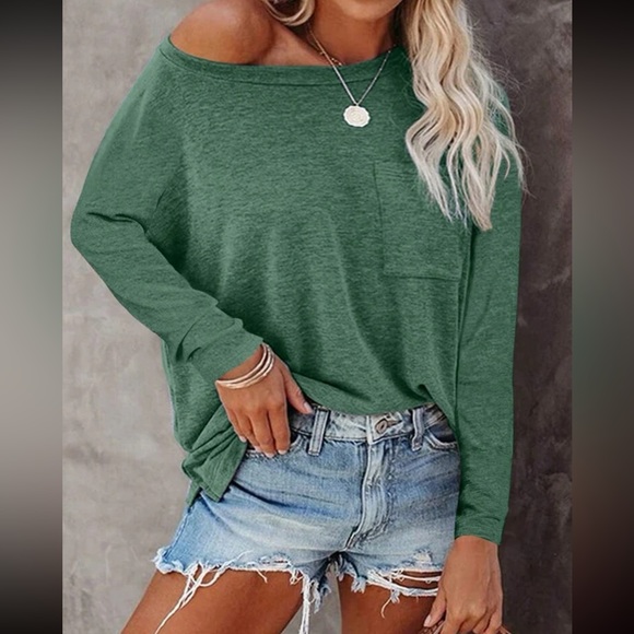 Plus size long sleeve comfy casual top - Picture 8 of 16